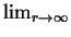 $\lim_{r \to \infty}$