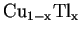 ${\rm Cu_{1-x}Tl_x-1234}$