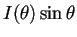 $I(\theta)\sin\theta$